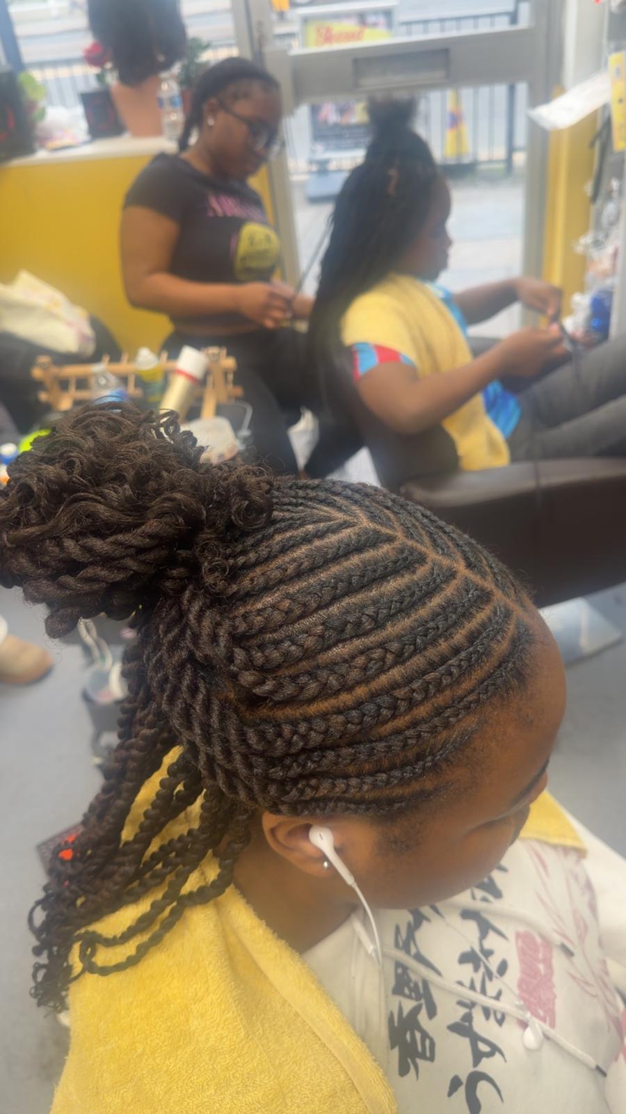 Hair styled at By Bles Beauty Salon